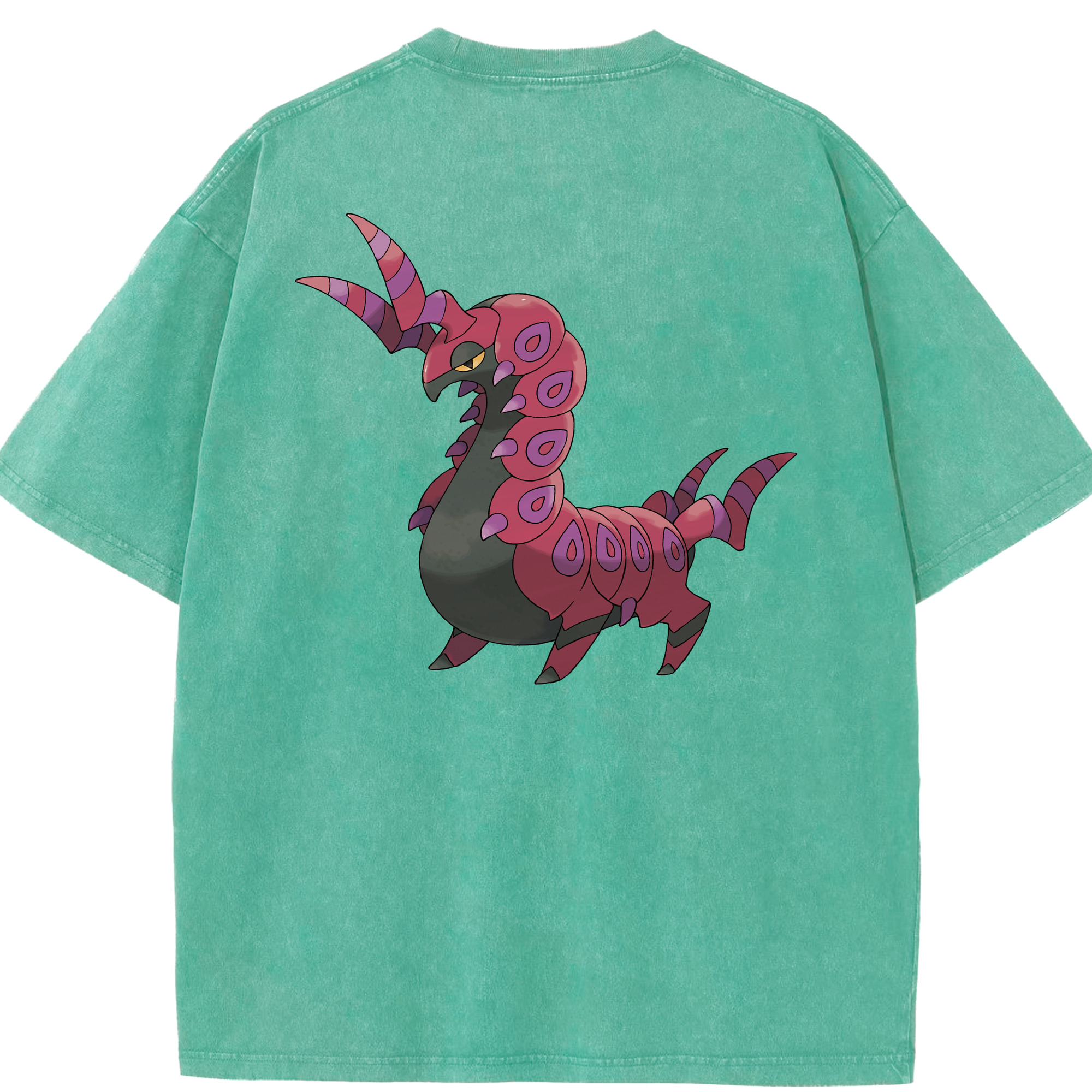 （画像用） ポケットモンスター Pokémon 綿100% ヴィンテージ風 半袖Tシャツ（背面プリント）